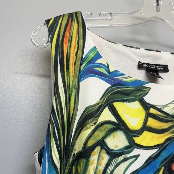Michael Tyler Women’s Multicolor Floral Sleeveless Top - M - Picture 3 of 6